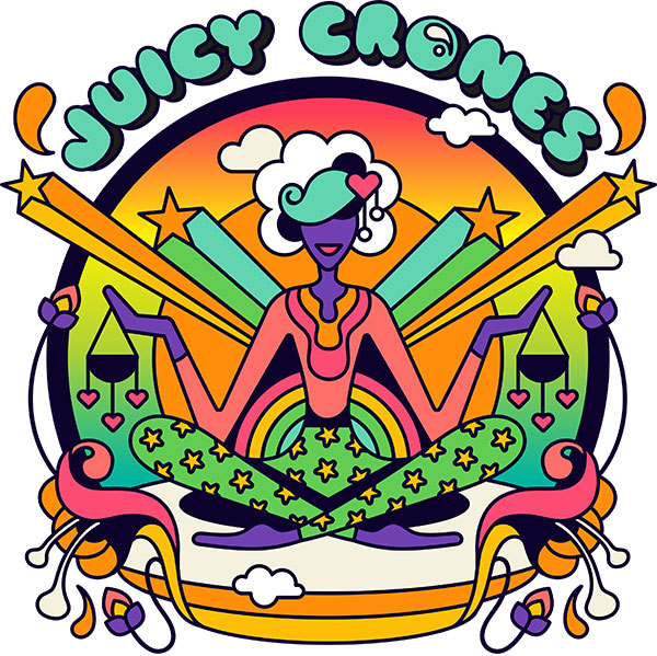 Juicy Crones designed by Laura Greenan
